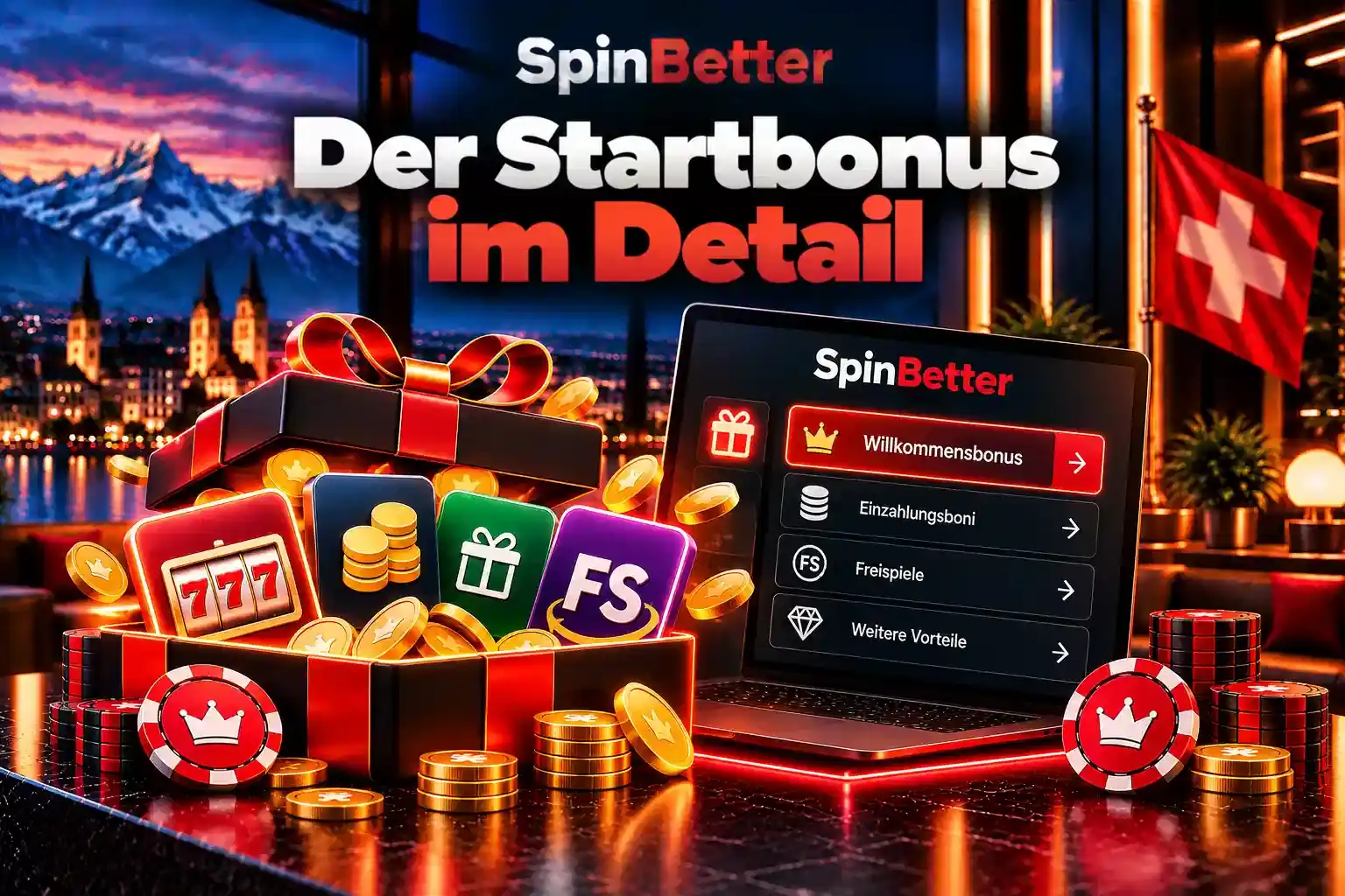 SpinBetter Bonus im Detail: Willkommensbonus, Einzahlungsbonus und Freispiele im Menü